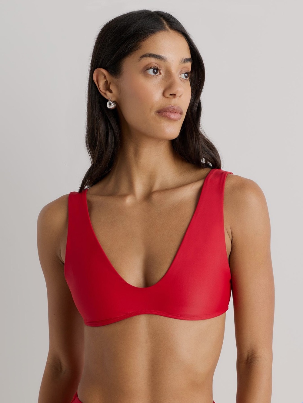 Quince Italian Plunge Bikini Top